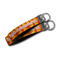 Fall Leaves Webbing Keychain FOBs - Size Comparison