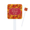Fall Leaves Square Plastic Stir Sticks - Single Sided