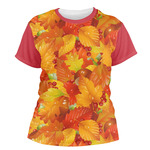 Fall Leaves Women's Crew T-Shirt - X Large