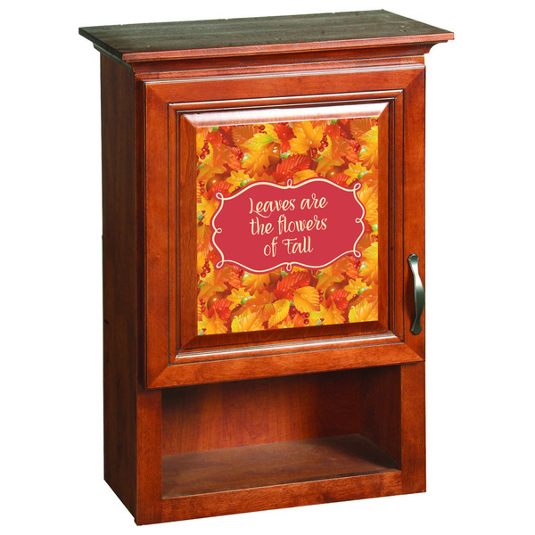 Fall Leaves Wooden Cabinet Decal (Medium)