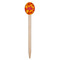 Fall Leaves Wooden Food Pick - Oval - Single Pick
