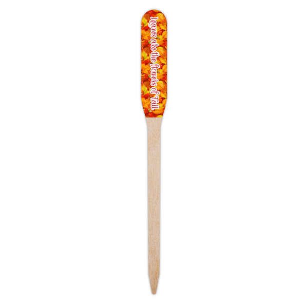 Fall Leaves Wooden Food Pick - Paddle - Single Pick