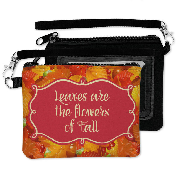 Fall Leaves Wristlet ID Cases - MAIN