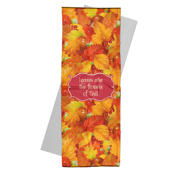 Custom Fall Leaves Yoga Mat Towel