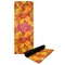Fall Leaves Yoga Mat with Black Rubber Back Full Print View