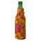 Fall Leaves Zipper Bottle Cooler - ANGLE (bottle)