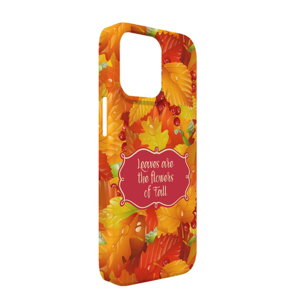 Custom Fall Leaves iPhone Case - Plastic - iPhone 13 (Personalized)