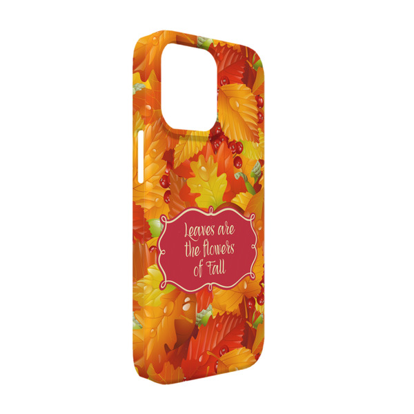 Custom Fall Leaves iPhone Case - Plastic - iPhone 13 Pro (Personalized)