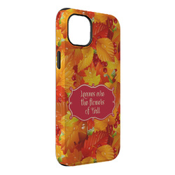 Fall Leaves iPhone Case - Rubber Lined - iPhone 14 Plus (Personalized)
