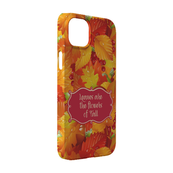 Custom Fall Leaves iPhone Case - Plastic - iPhone 14 Pro (Personalized)