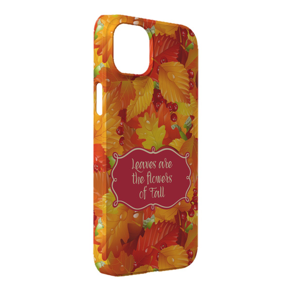Custom Fall Leaves iPhone Case - Plastic - iPhone 14 Pro Max (Personalized)