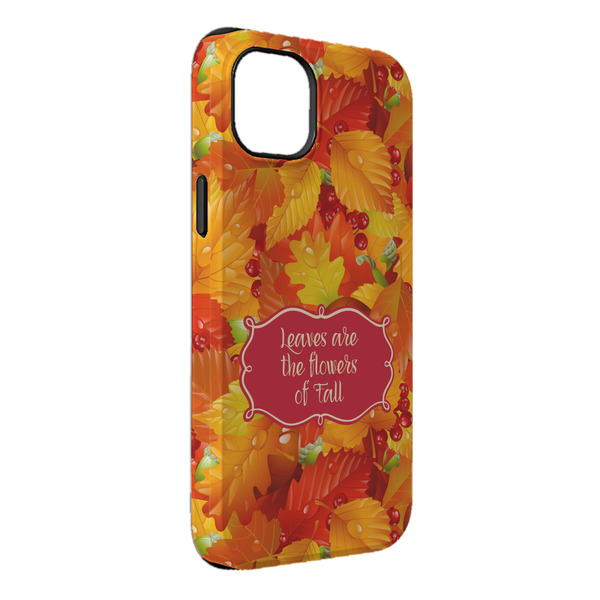 Custom Fall Leaves iPhone Case - Rubber Lined - iPhone 14 Pro Max (Personalized)