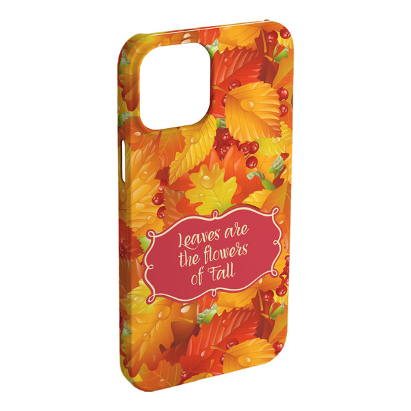 Custom Fall Leaves iPhone Case - Plastic (Personalized)