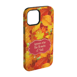 Fall Leaves iPhone Case - Rubber Lined - iPhone 15 Pro (Personalized)