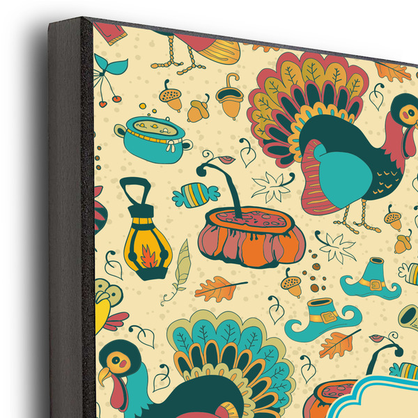 Old Fashioned Thanksgiving 11x14 Wood Print - Closeup