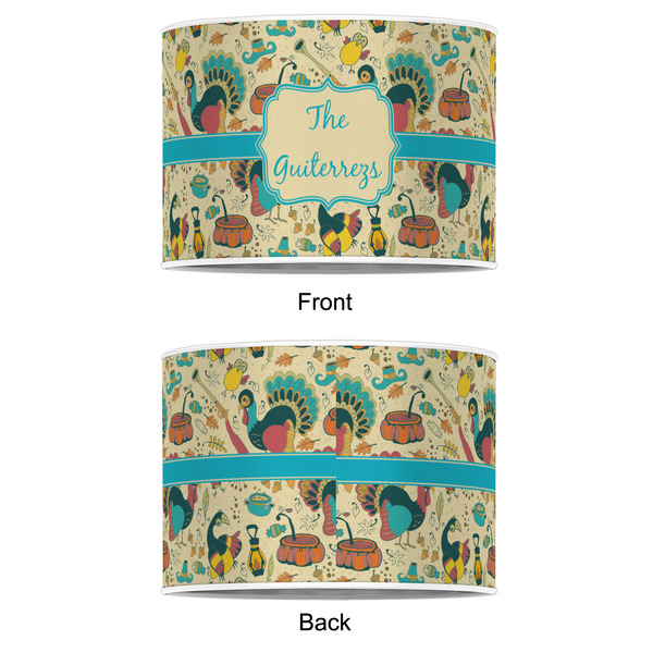 Old Fashioned Thanksgiving 12" Drum Lampshade - APPROVAL (Poly Film)