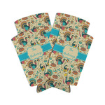 Old Fashioned Thanksgiving Can Cooler (tall 12 oz) - Set of 4 (Personalized)