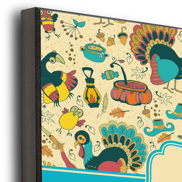 Old Fashioned Thanksgiving 12x12 Wood Print - Closeup