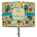 Old Fashioned Thanksgiving 16" Drum Lamp Shade - Fabric (Personalized)