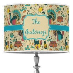 Old Fashioned Thanksgiving 16" Drum Lamp Shade - Poly-film (Personalized)