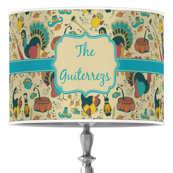 Custom Old Fashioned Thanksgiving Drum Lamp Shade (Personalized)