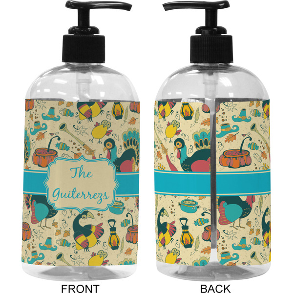 Old Fashioned Thanksgiving 16 oz Plastic Liquid Dispenser (Approval)