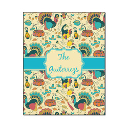 Old Fashioned Thanksgiving Wood Print - 16x20 (Personalized)