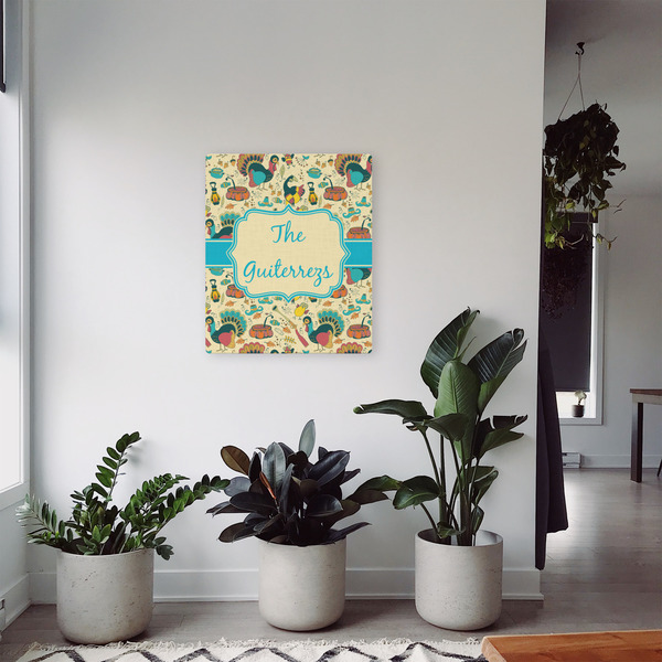 Old Fashioned Thanksgiving 20x24 - Canvas Print - In Context