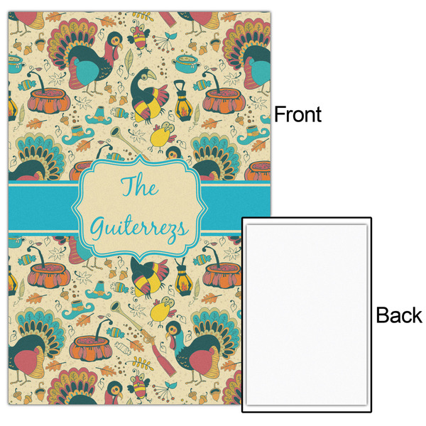 Old Fashioned Thanksgiving 24x36 - Matte Poster - Front & Back