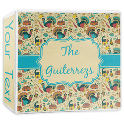 Old Fashioned Thanksgiving 3-Ring Binder - 3 inch (Personalized)