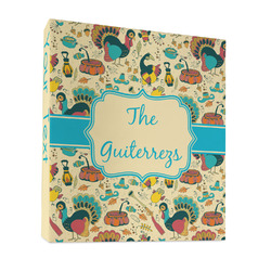 Old Fashioned Thanksgiving 3 Ring Binder - Full Wrap - 1" (Personalized)