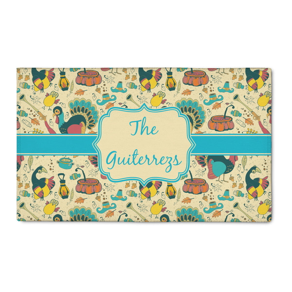 Custom Old Fashioned Thanksgiving 3' x 5' Indoor Area Rug (Personalized)