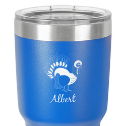 Old Fashioned Thanksgiving 30 oz Stainless Steel Tumbler - Royal Blue - Double-Sided (Personalized)