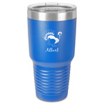 Old Fashioned Thanksgiving 30 oz Stainless Steel Tumbler - Royal Blue - Single-Sided (Personalized)