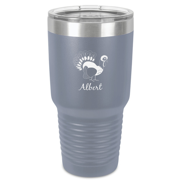 Custom Old Fashioned Thanksgiving 30 oz Stainless Steel Tumbler - Grey - Single-Sided (Personalized)