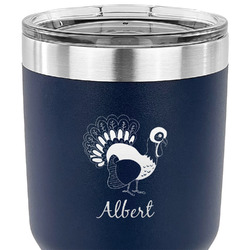 Old Fashioned Thanksgiving 30 oz Stainless Steel Tumbler - Navy - Single Sided (Personalized)