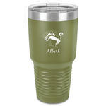 Old Fashioned Thanksgiving 30 oz Stainless Steel Tumbler - Olive - Single-Sided (Personalized)