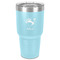 Old Fashioned Thanksgiving 30 oz Stainless Steel Ringneck Tumbler - Teal - Front