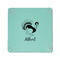 Old Fashioned Thanksgiving 6" x 6" Teal Leatherette Snap Up Tray - APPROVAL