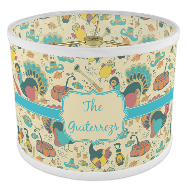 Old Fashioned Thanksgiving 8" Drum Lampshade - ANGLE Poly-Film