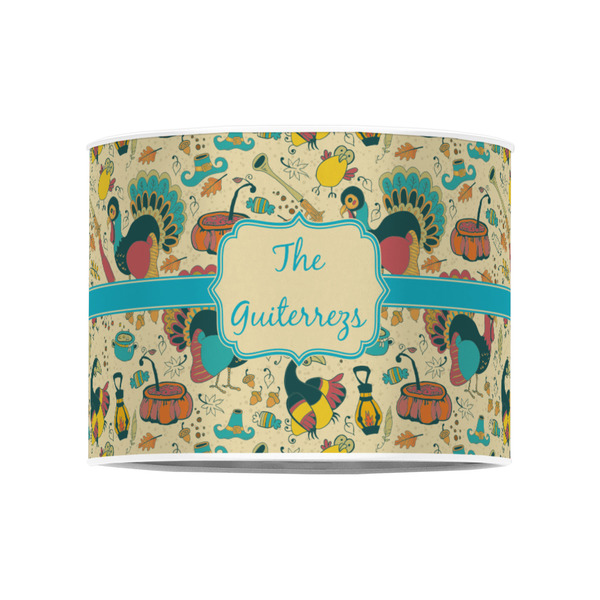 Old Fashioned Thanksgiving 8" Drum Lampshade - FRONT (Poly Film)