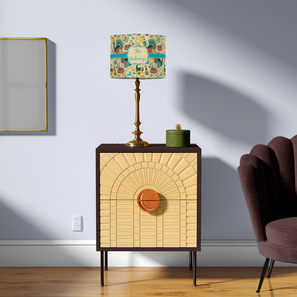 Old Fashioned Thanksgiving 8" Drum Lampshade - LIFESTYLE