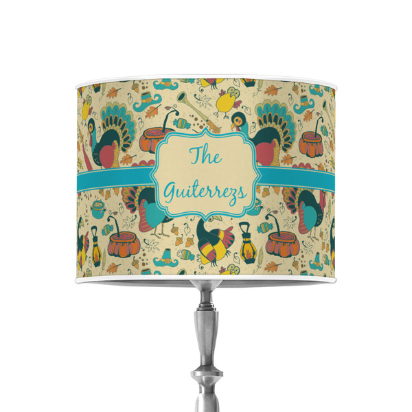 Custom Old Fashioned Thanksgiving 8" Drum Lamp Shade - Poly-film (Personalized)