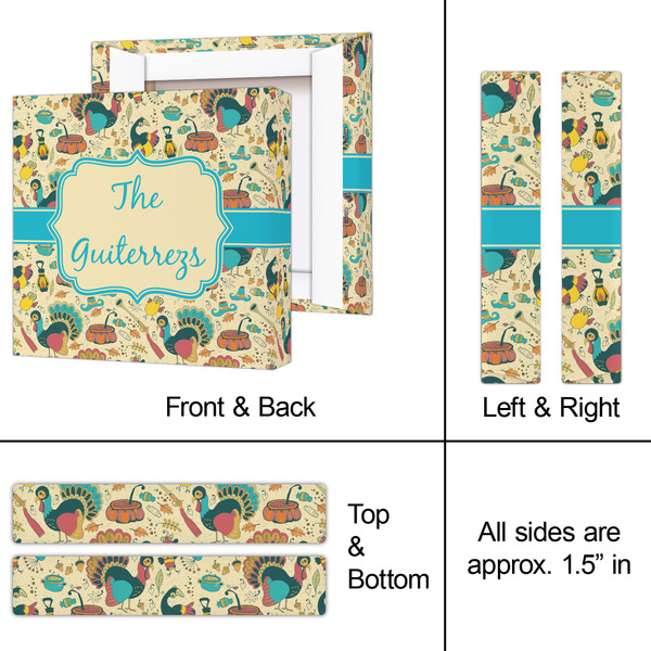 Old Fashioned Thanksgiving 8x8 - Canvas Print - Approval