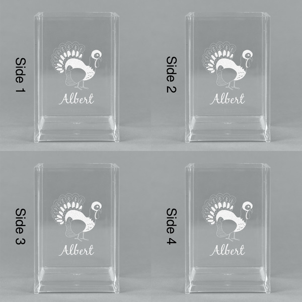 Old Fashioned Thanksgiving Acrylic Pen Holder - All Sides