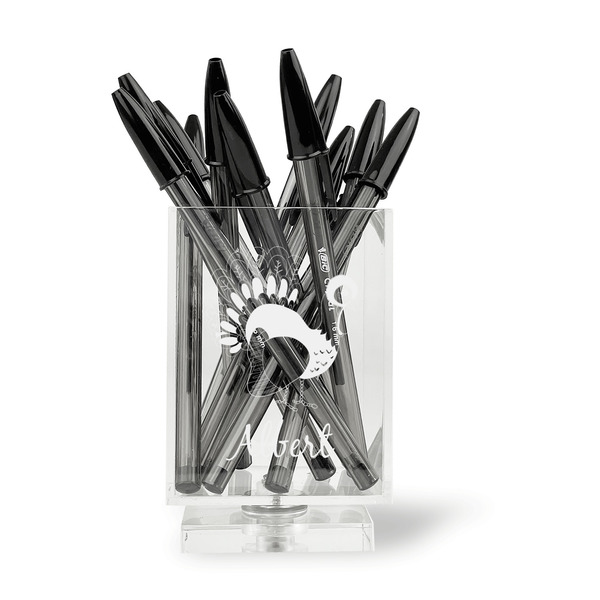 Old Fashioned Thanksgiving Acrylic Pencil Holder - FRONT