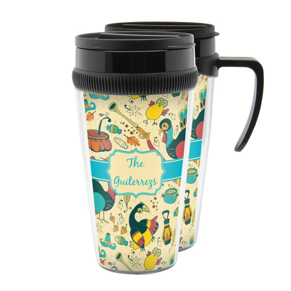 Custom Old Fashioned Thanksgiving Acrylic Travel Mug (Personalized)