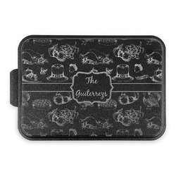 Old Fashioned Thanksgiving Aluminum Baking Pan with Black Lid (Personalized)
