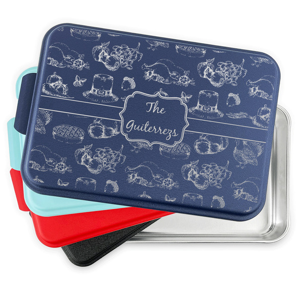 Old Fashioned Thanksgiving Aluminum Cake Pan with Lid - PARENT/MAIN