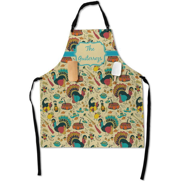 Custom Old Fashioned Thanksgiving Apron With Pockets w/ Name or Text